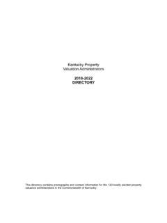 Kentucky Property 2018 2022 DIRECTORY .